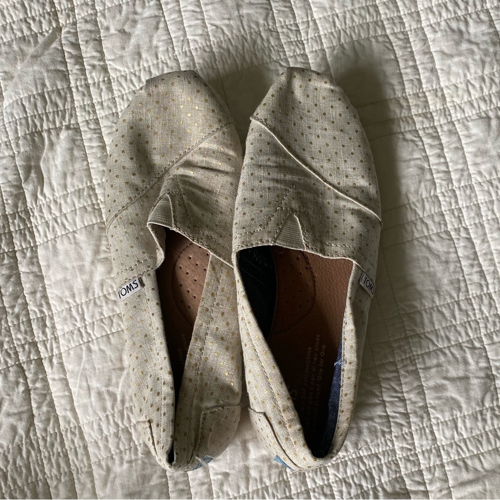 Gold and Tan Polka Dot 6.5 Toms